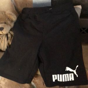Black Puma shorts